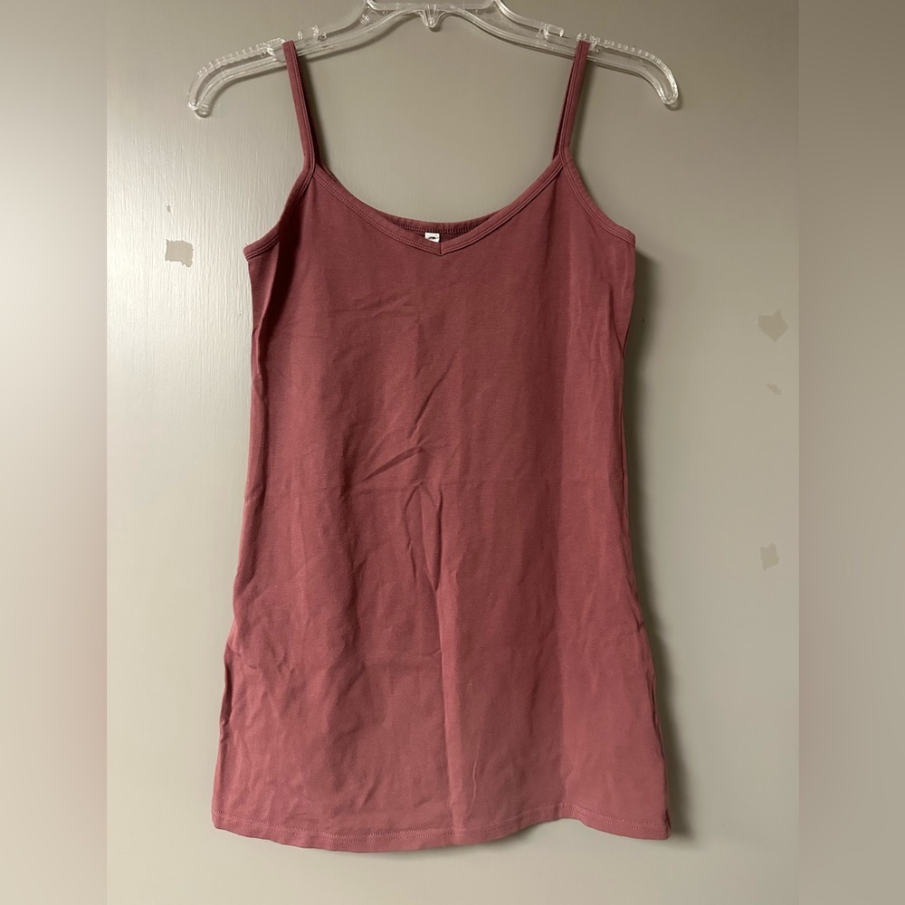 Buckle Fitted Mauve Tank Top